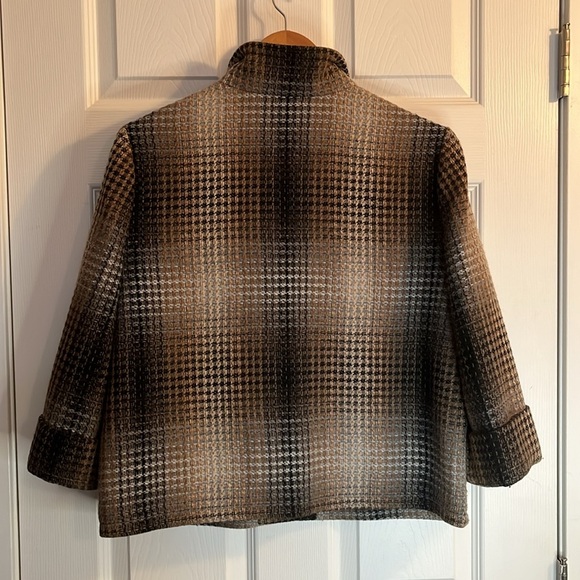 ❤️Axcess coat hip length women’s L Lined brown tones - Picture 7 of 11